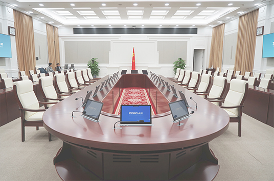 无纸化会议系统_会议室羞羞视频在线播放设备_会议室扩声系统设备-ZOBO羞羞视频APP大全案例-北京市丰台区应急指挥中心