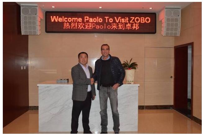 Montarbo全球销售总监Paolo Stefani访问ZOBO羞羞视频APP大全总部